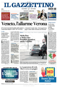 il gazzettino prima pagina 25 marzo 2020