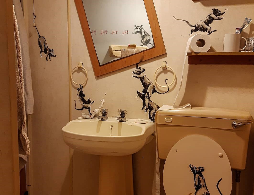L'ultima di Banksy e dei suoi topolini
