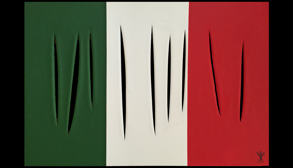 L’Arte della Domenica con Mr Savethewall Bandiera Italiana