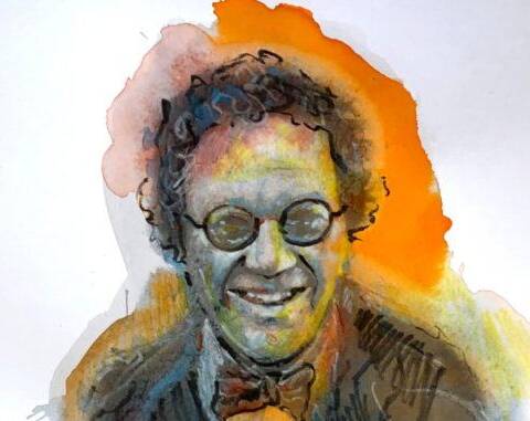 Philippe Daverio in un ritratto di Mario Vespasiani