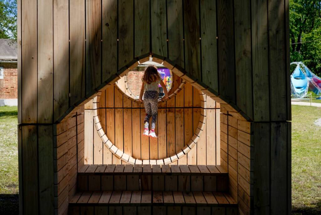 Biennale Architettura a Forte Marghera bambini