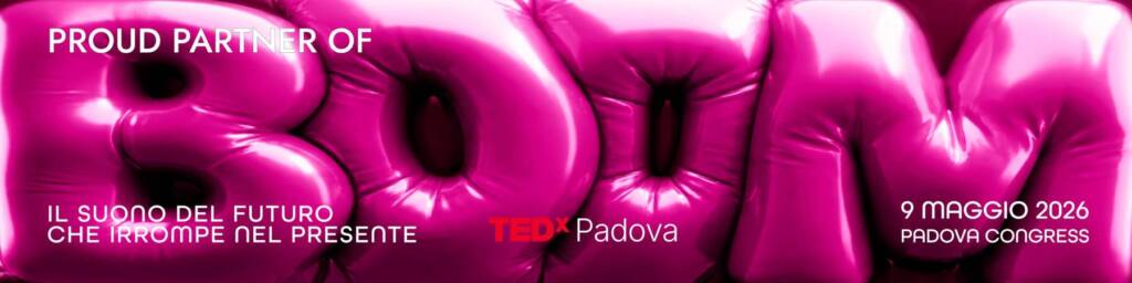 Boom, banner tedxpadova 2026