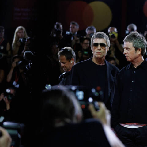 Liam e Noel Gallagher alla premiere del loro film (Ph. Jacopo Salvi La Biennale di Venezia)