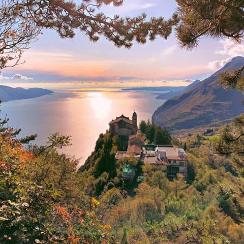 Il santuario di Montecastello a Tignale in provincia di Brescia (ph courtesy ufficio stampa)